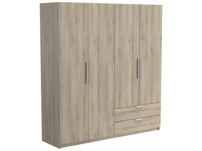 Armoire 4 porte(s) battante 2 tiroir(s) GLORY 2 coloris Chêne kronberg largeur 178.1 cm