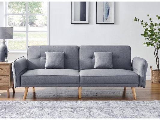 Banquette-lit clic clac couchage Occasionnel DECO IN PARIS gris