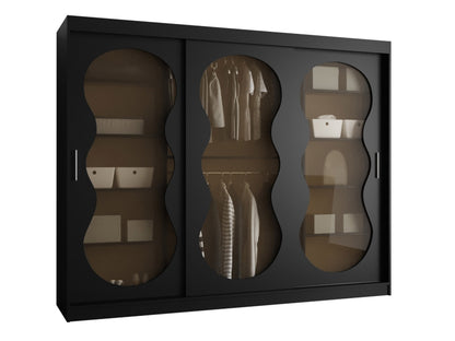 Armoire coloris noir largeur 250 cm