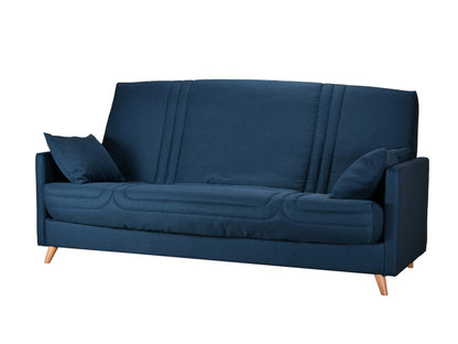 Banquette-lit clic clac couchage Occasionnel LES TENDANCES Déhoussable gris