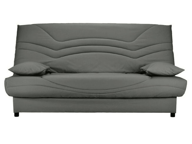 Banquette-lit clic clac couchage Quotidien LES TENDANCES Déhoussable gris